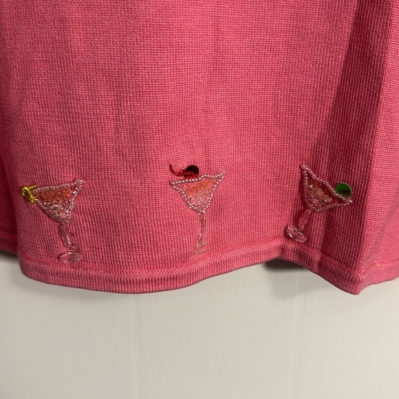 Michael Simon Martini cardigan - Pink w clear buttons. Size XL - Picture 8 of 8